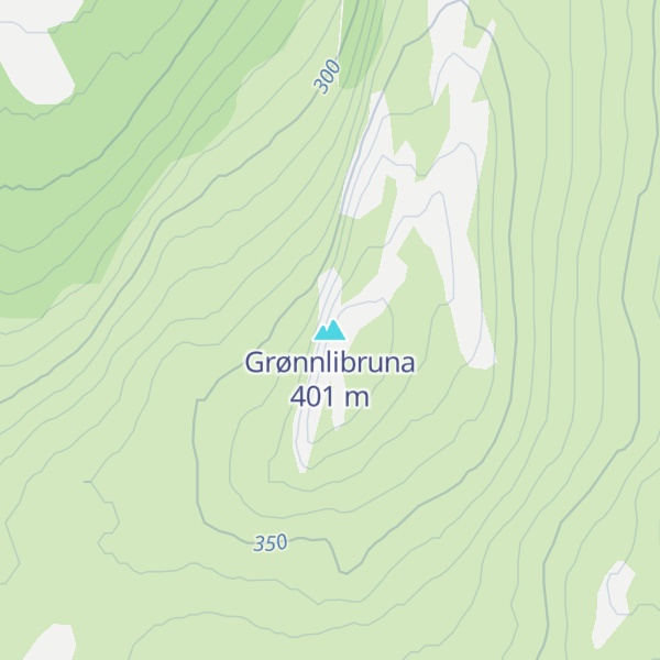 Map of Grønnlibruna