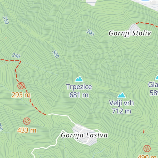 Map of Trpezice