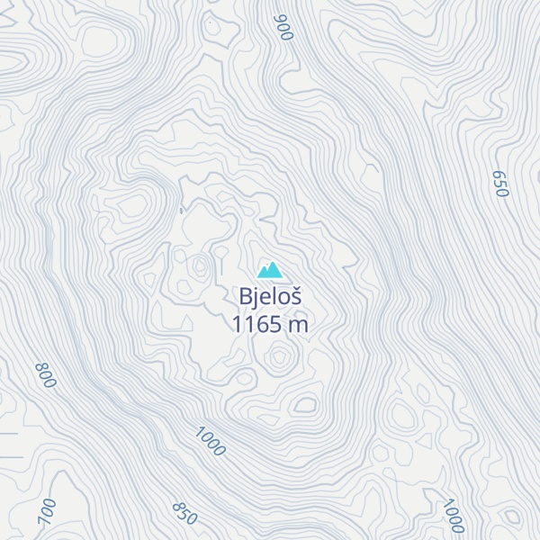 Map of Bjeloš