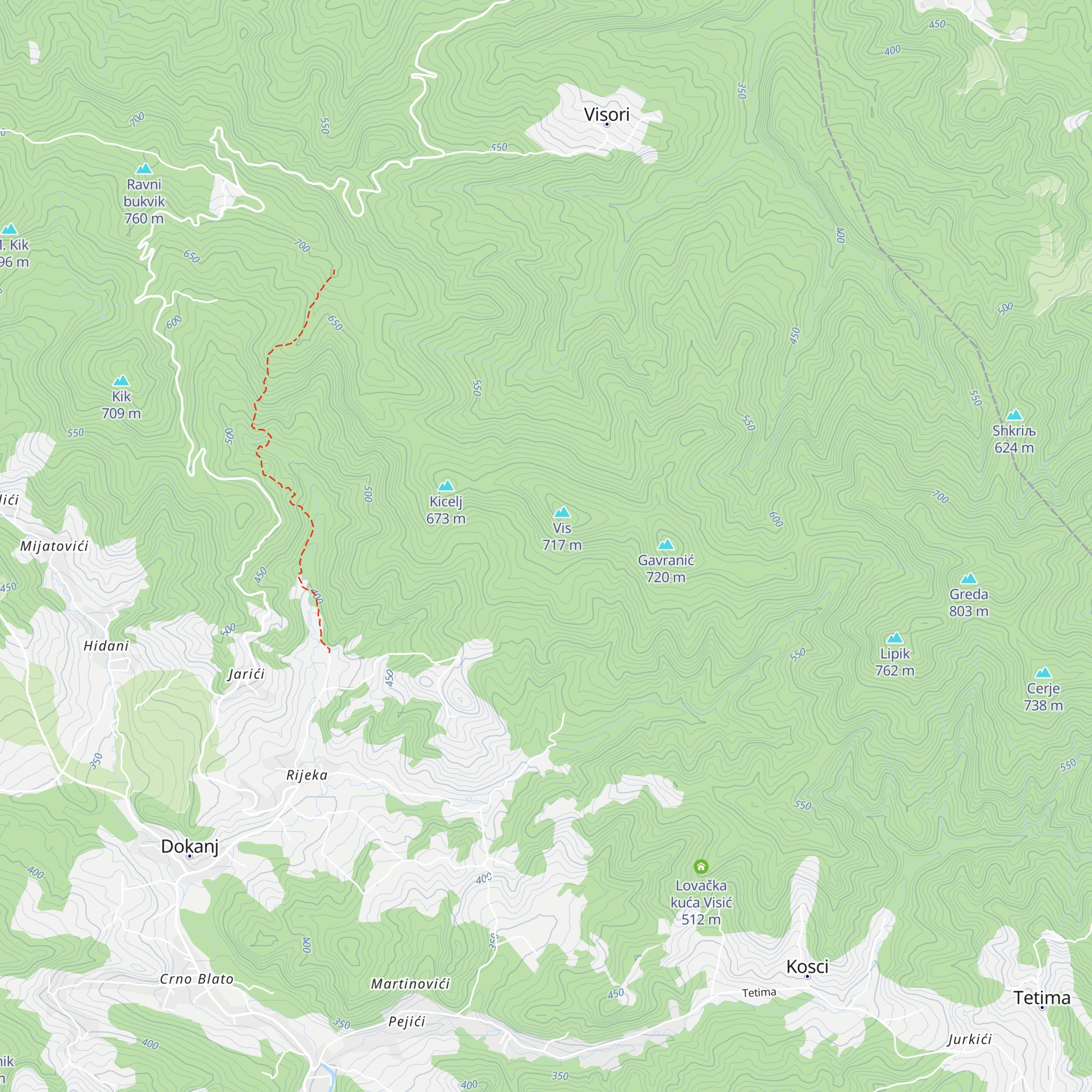 Lovačka kuća map