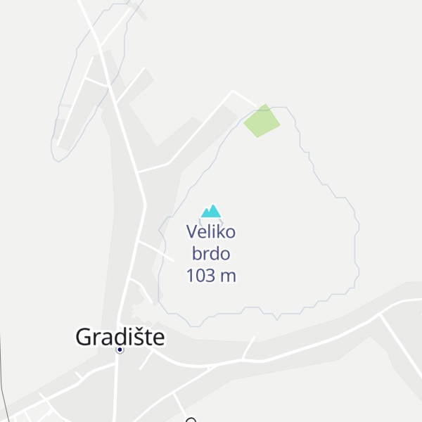 Map of Veliko brdo