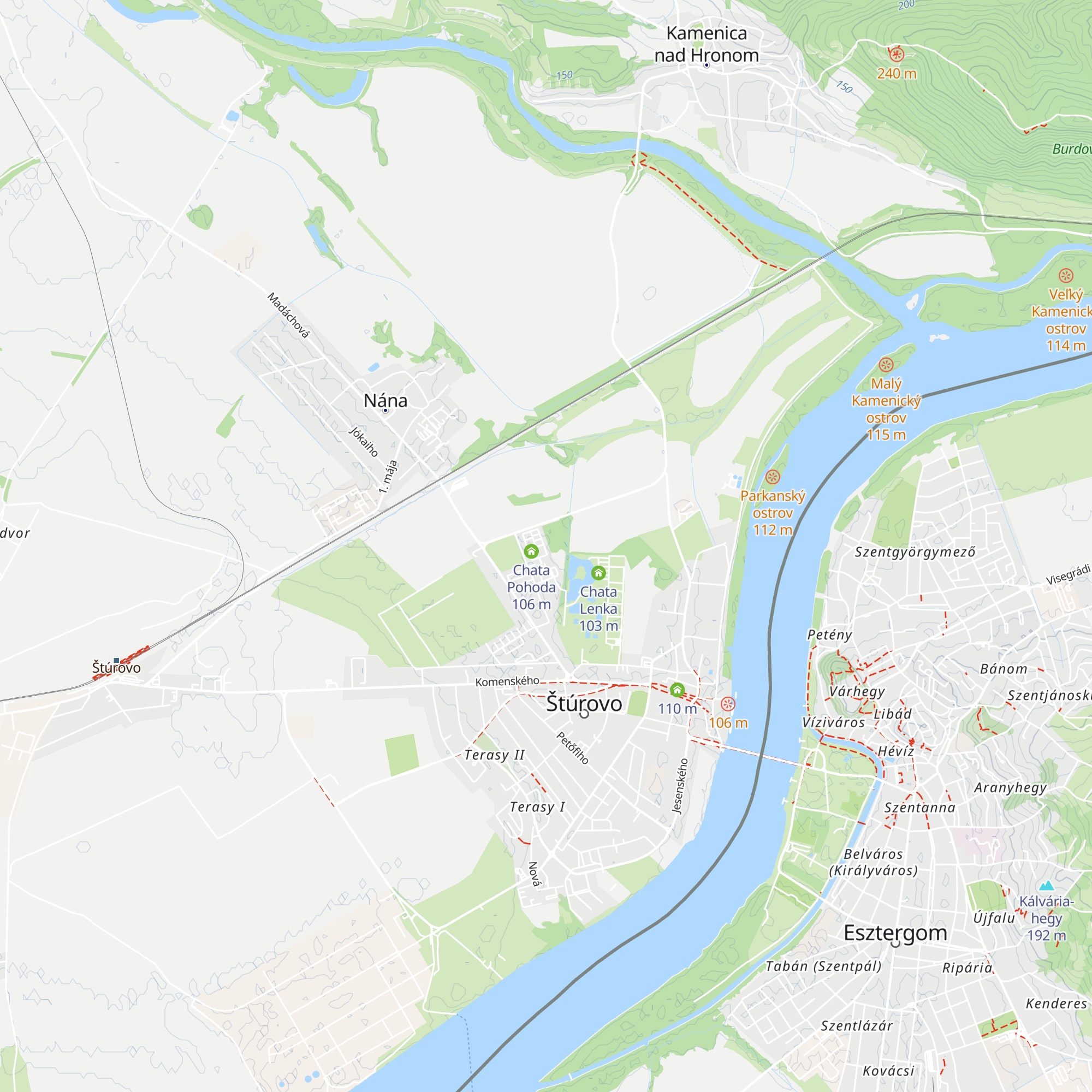 Chata Štibrányi map