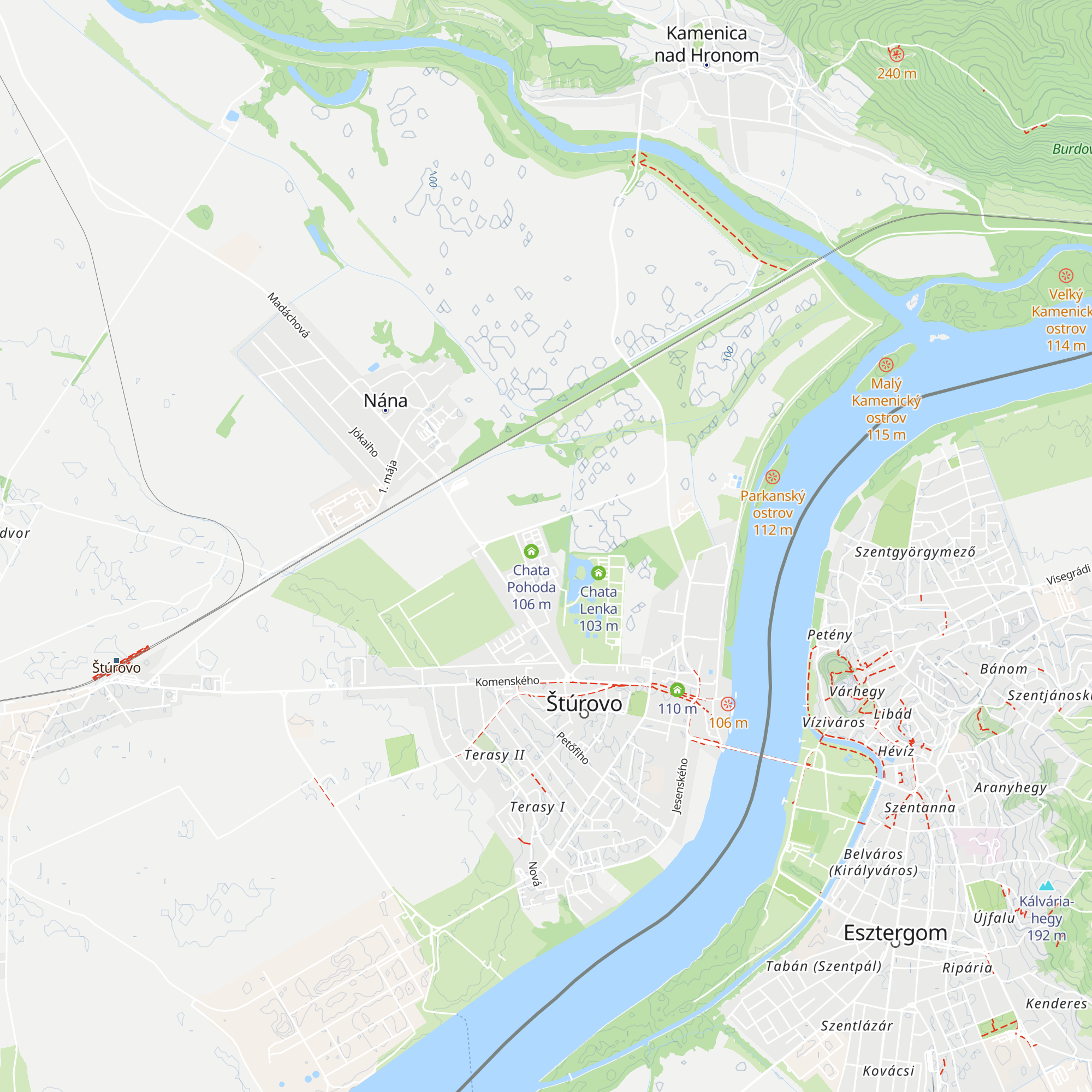Chata Štibrányi map