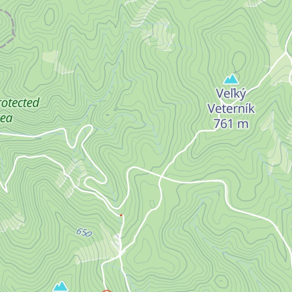 Map of Poľovnícka chata Madajka
