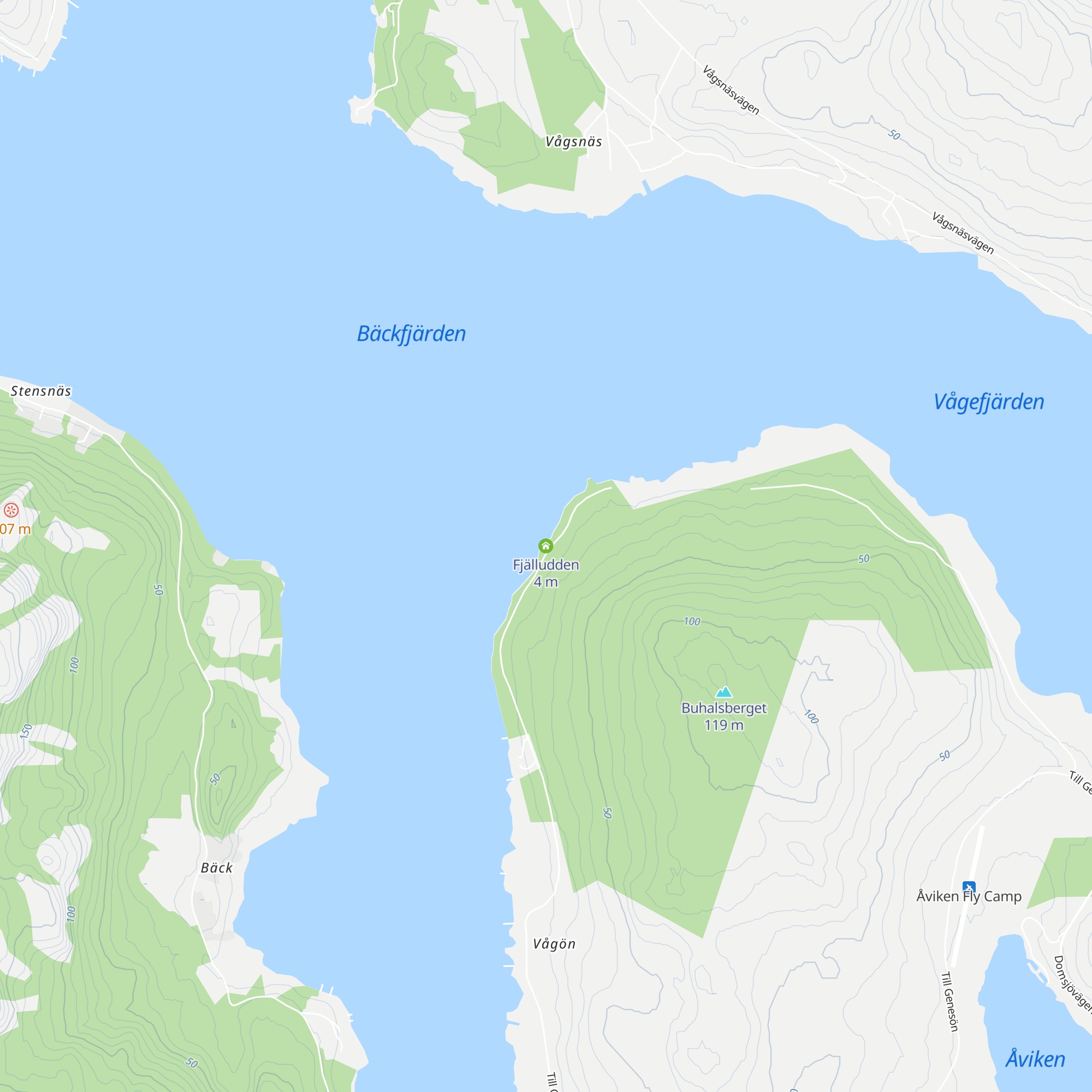 Fjälludden map