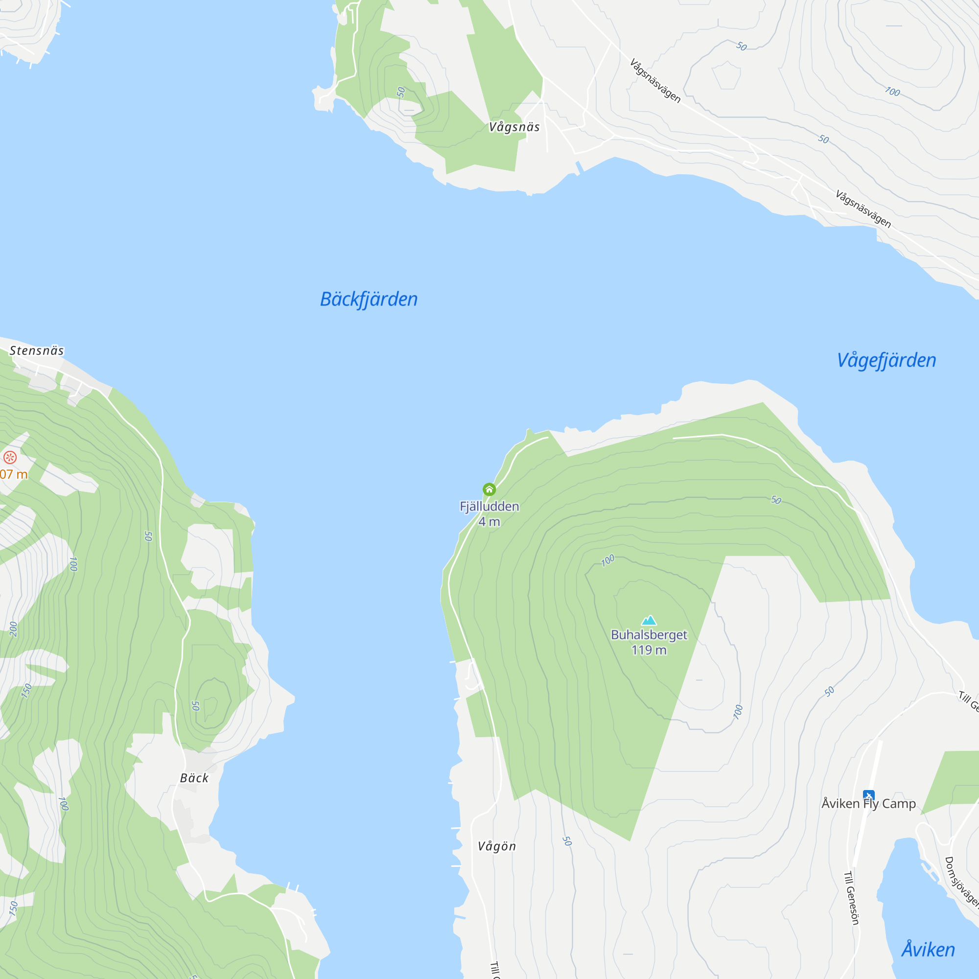 Fjälludden map