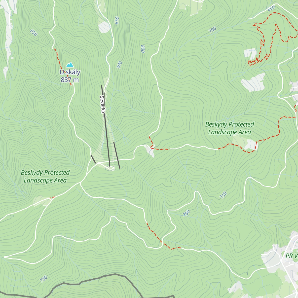 Turistická Chata Skalka map