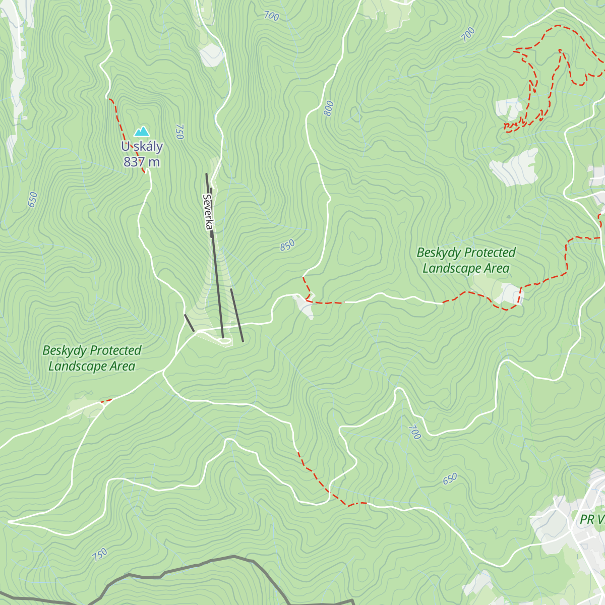 Turistická Chata Skalka map