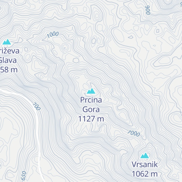 Map of Prcina Gora