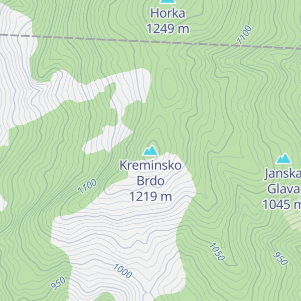 Map of Kreminsko Brdo