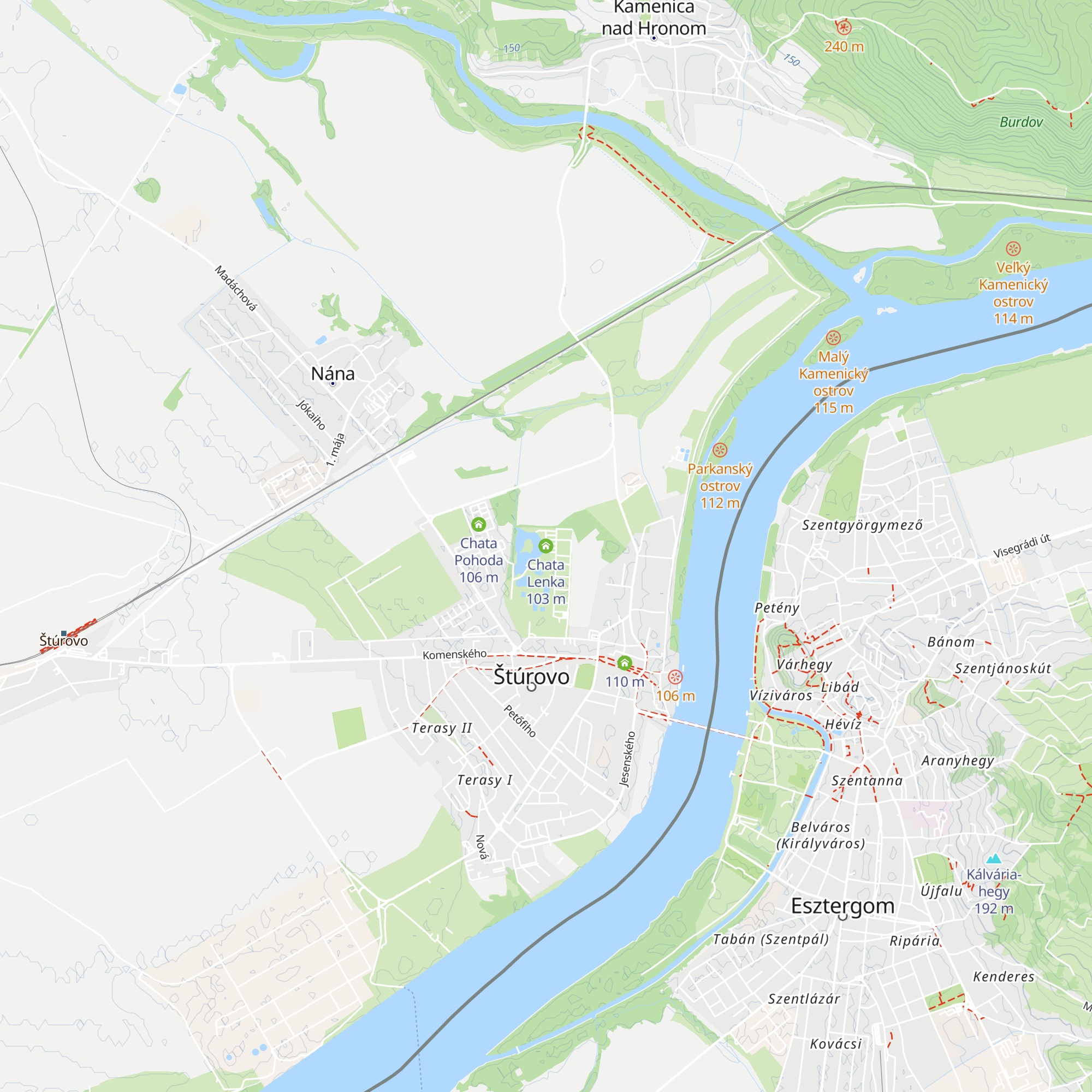 Chata Lenka map