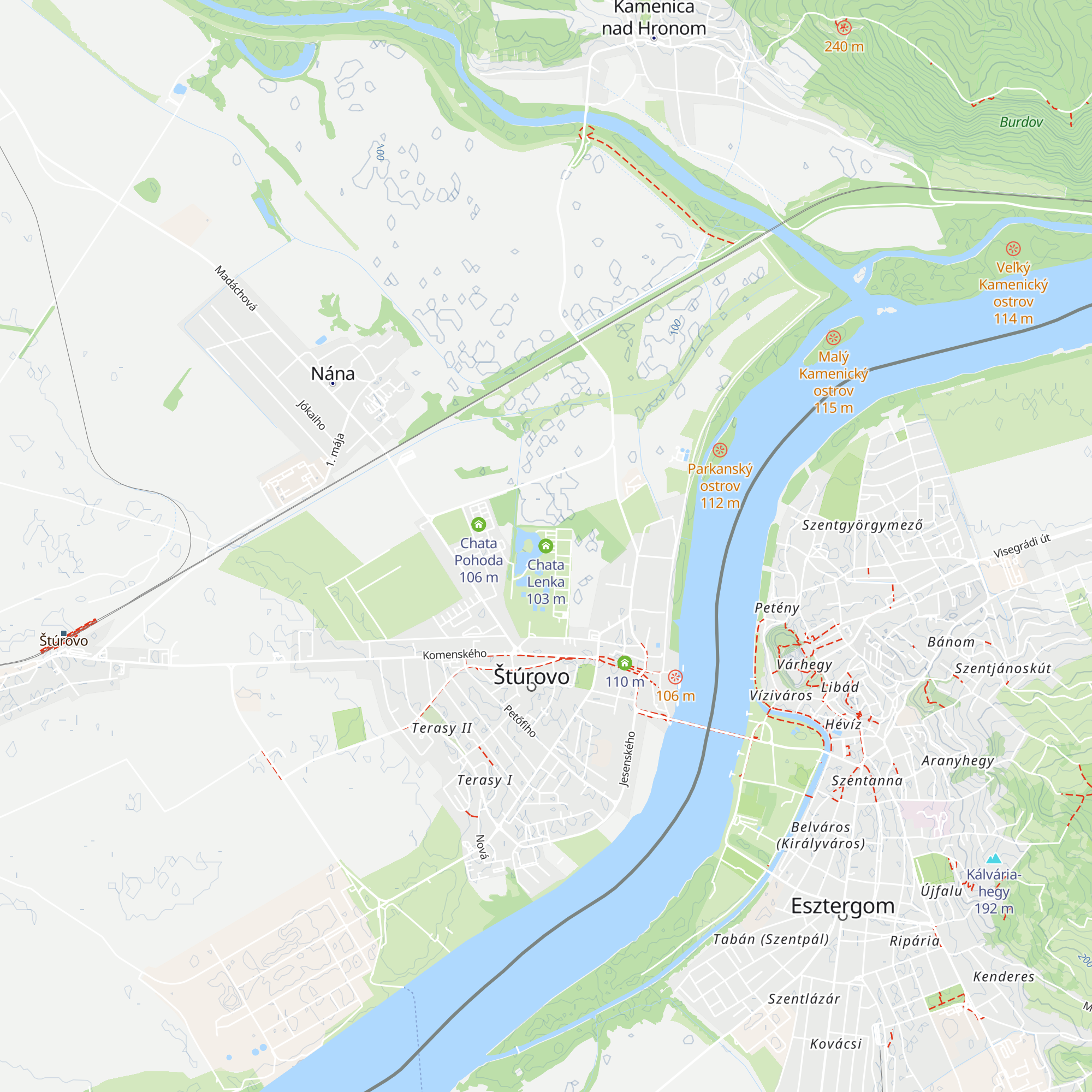 Chata Lenka map