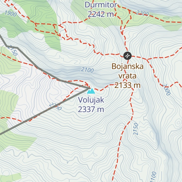 Map of Volujak