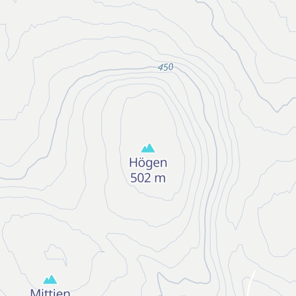 Map of Högen