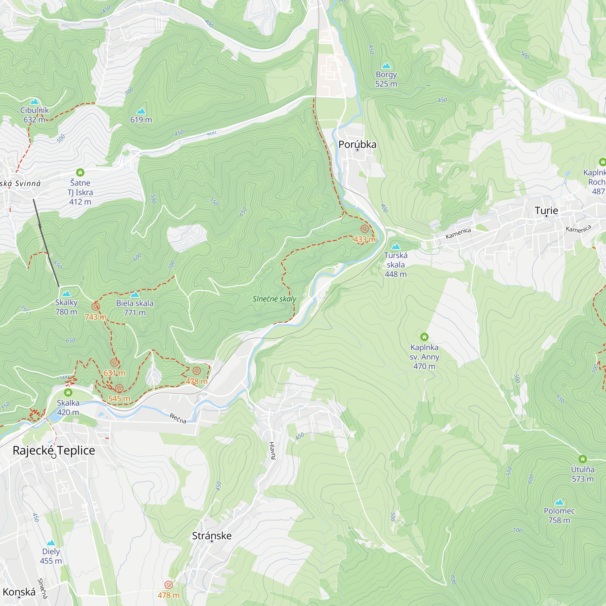 Klinček map