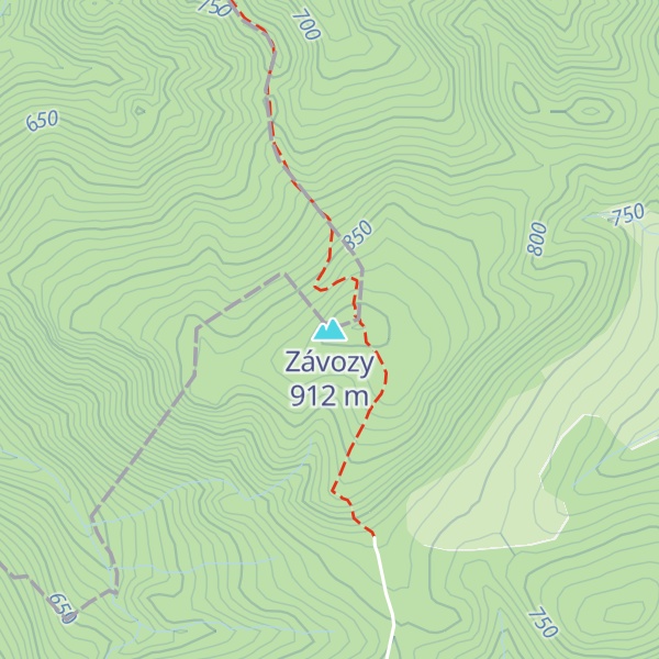 Map of Závozy