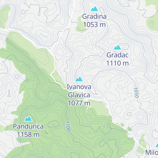 Map of Ivanova Glavica