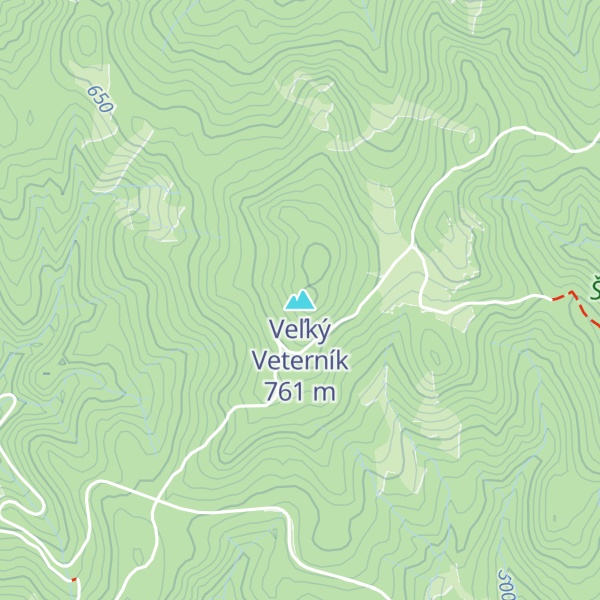 Map of Veľký Veterník