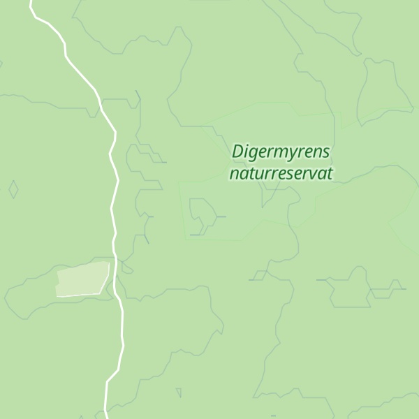Map of Digermyrens naturreservat