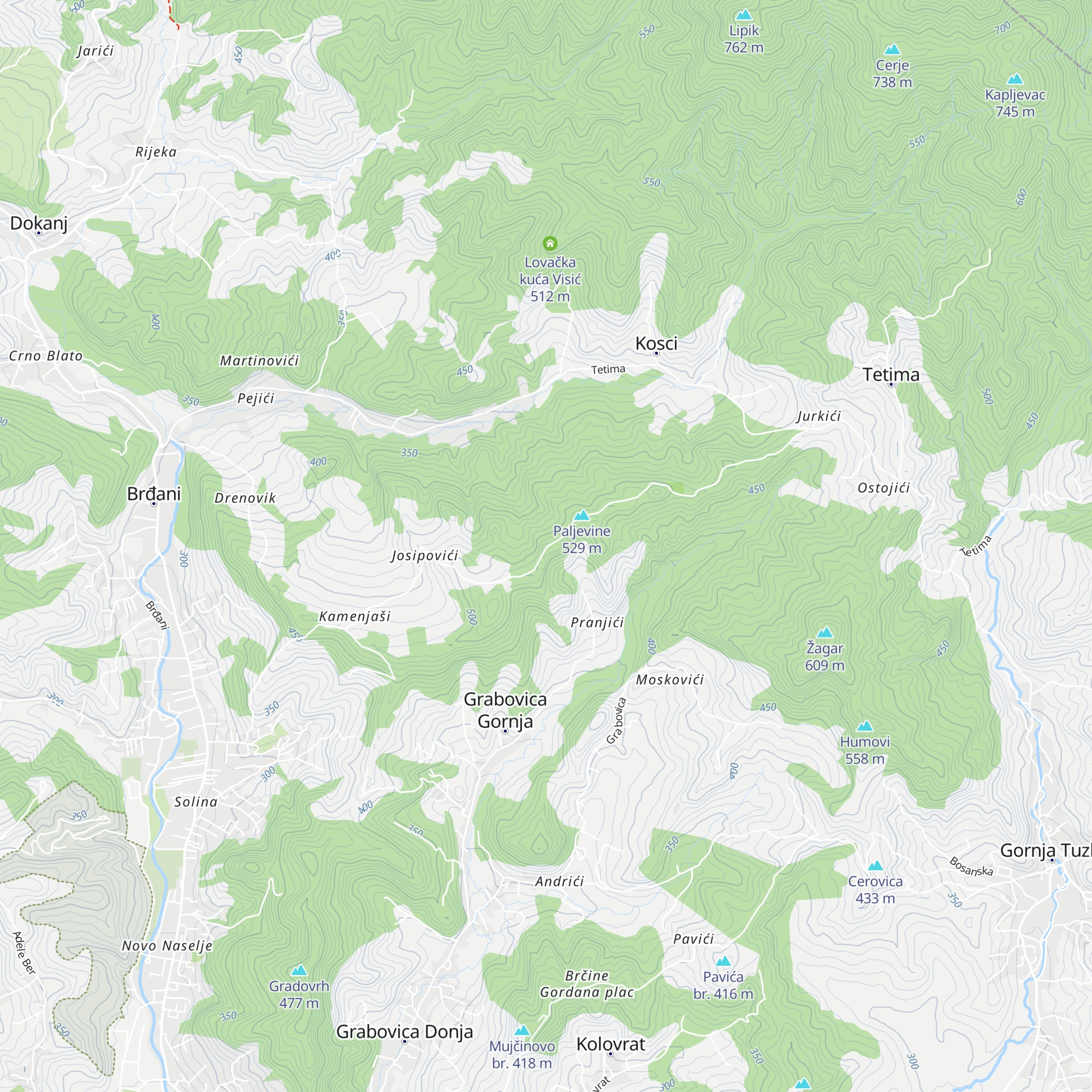 Lovačka kuća map
