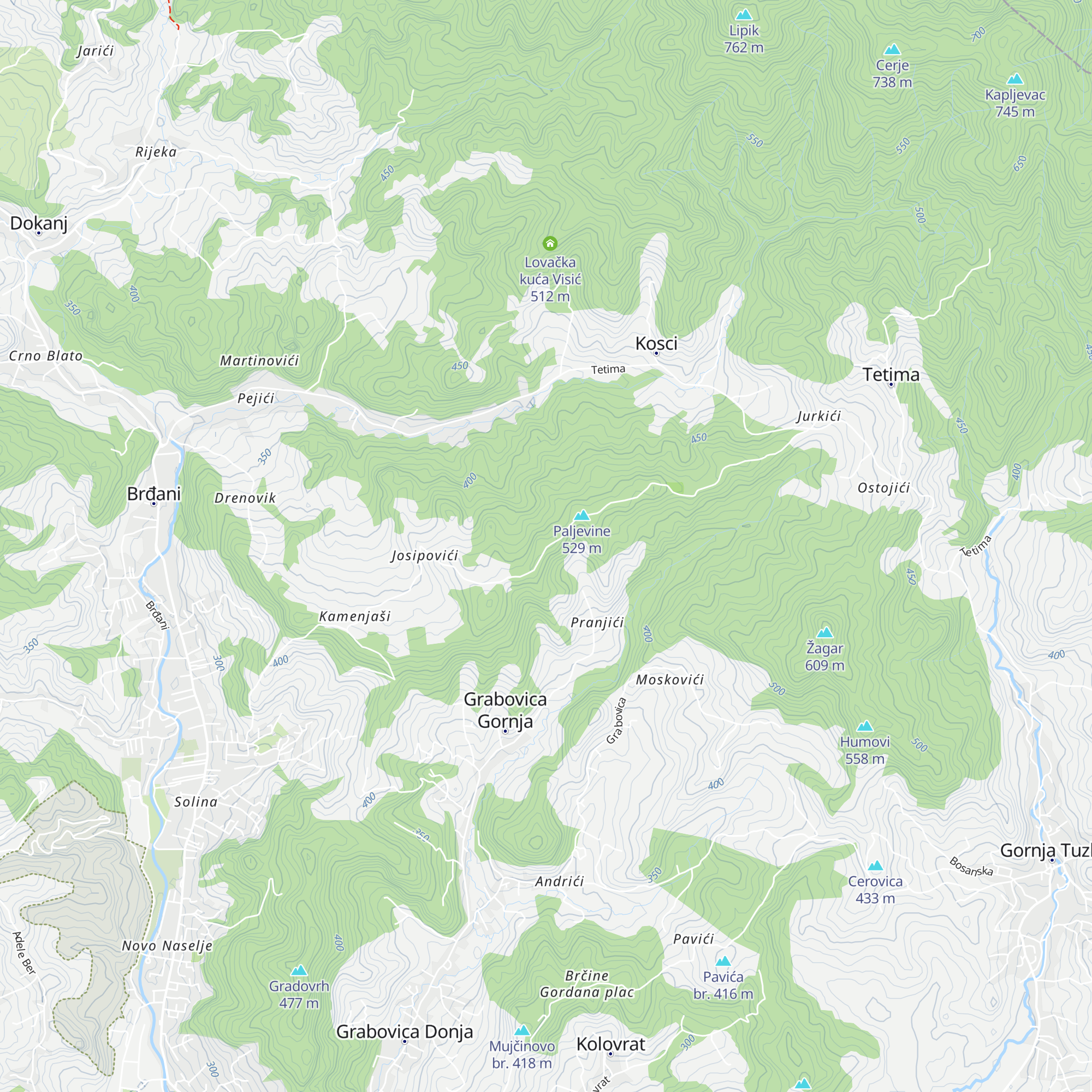Lovačka kuća map