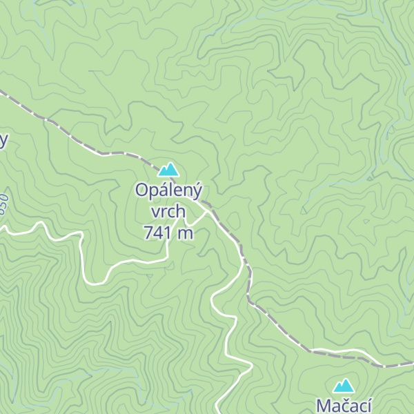 Map of Chata Štyri chotáre