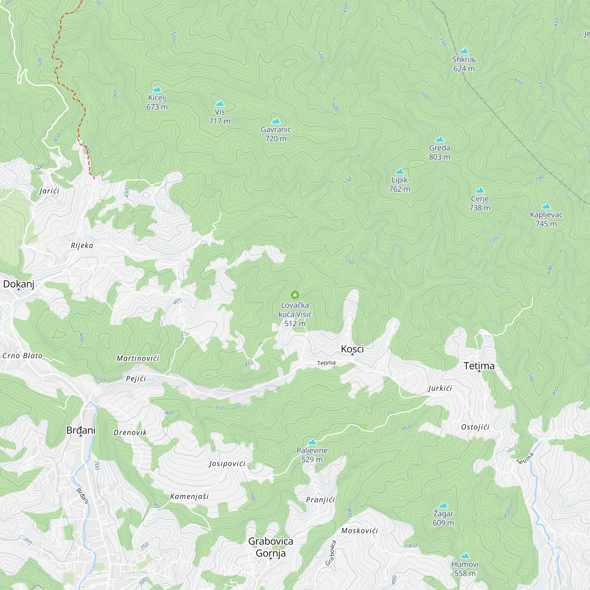 Lovačka kuća Visić map