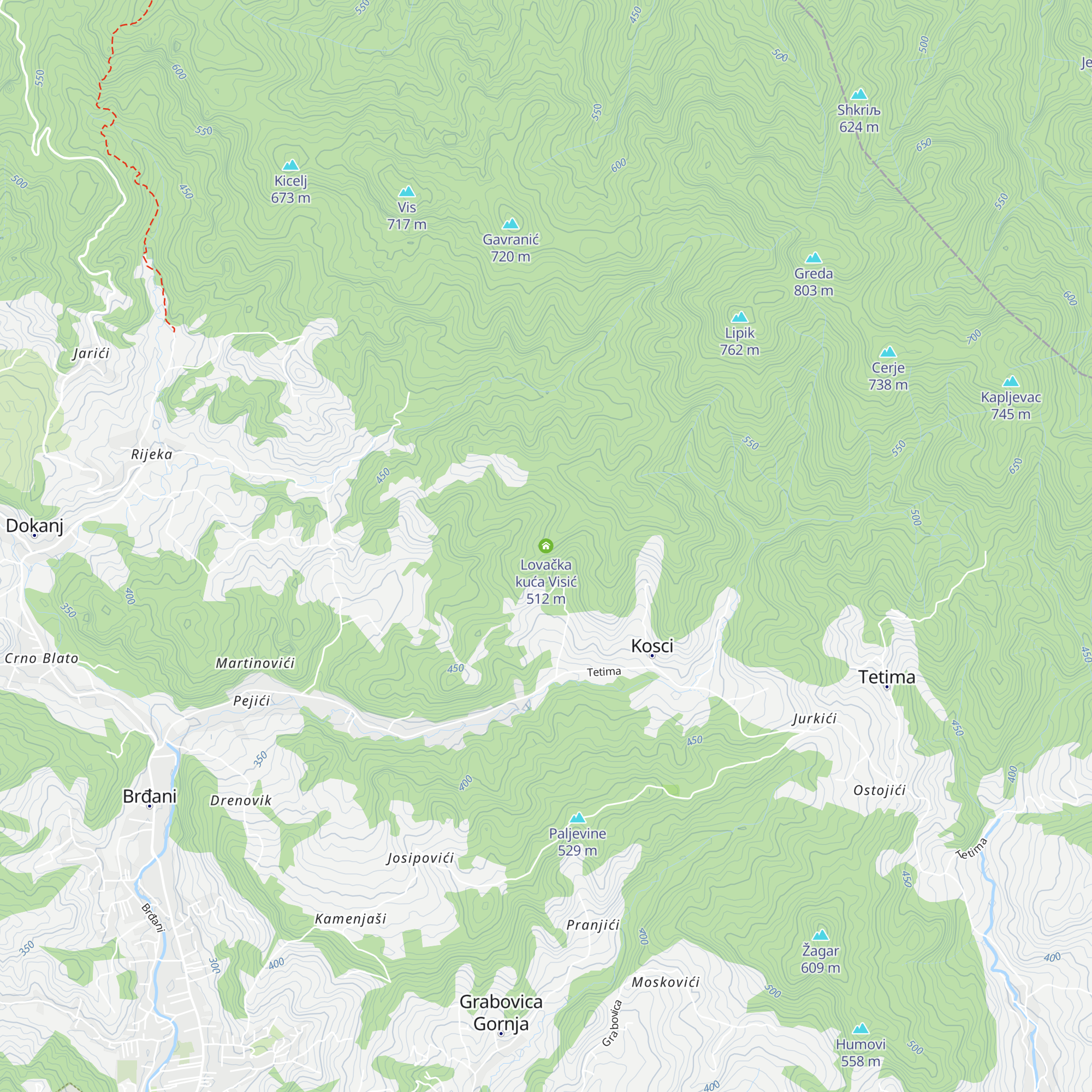 Lovačka kuća Visić map