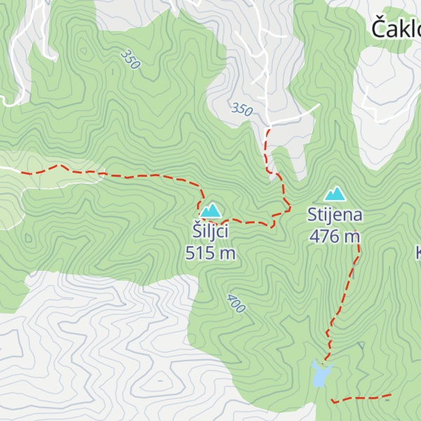 Map of Šiljci