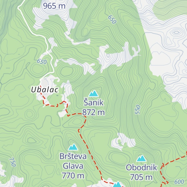 Map of Šanik