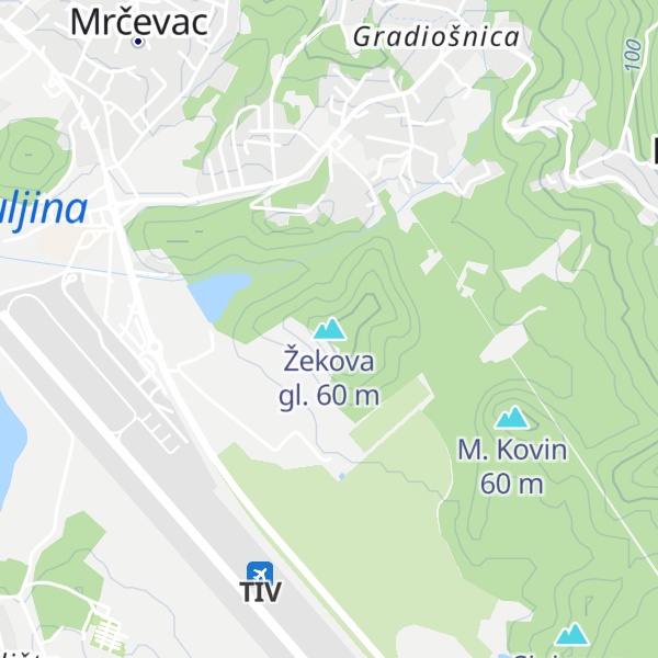 Map of Žekova gl.