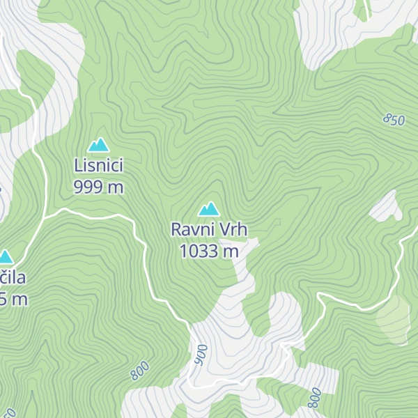 Map of Ravni Vrh