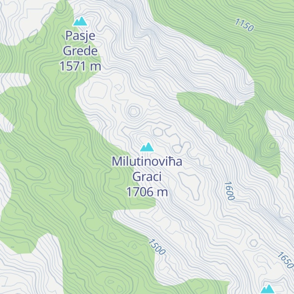 Map of Milutinoviћa Graci