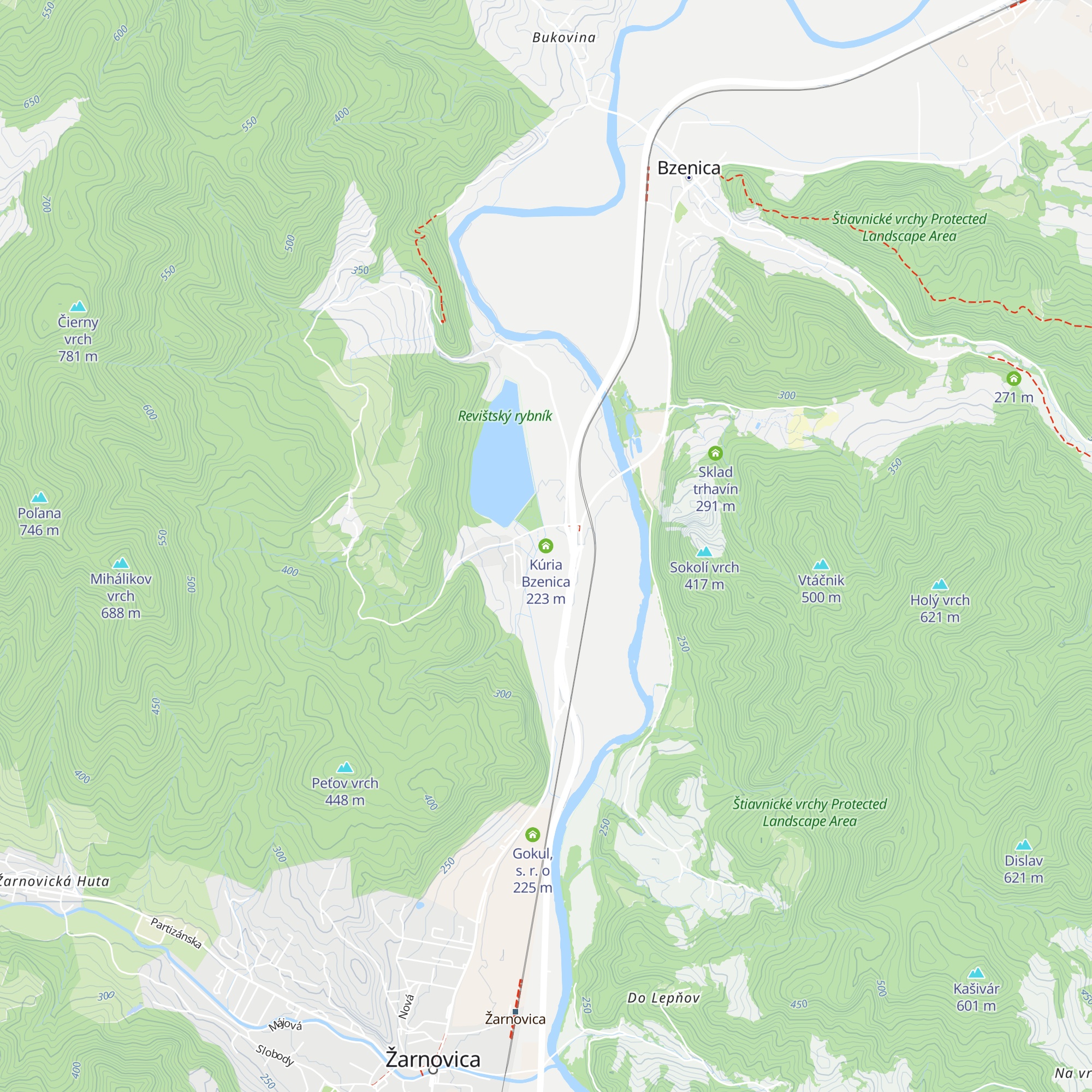 Kúria Bzenica map