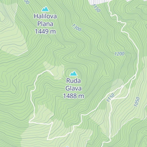Map of Ruda Glava