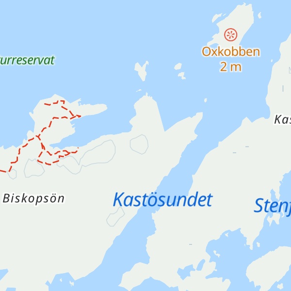 Map of Biskopsön