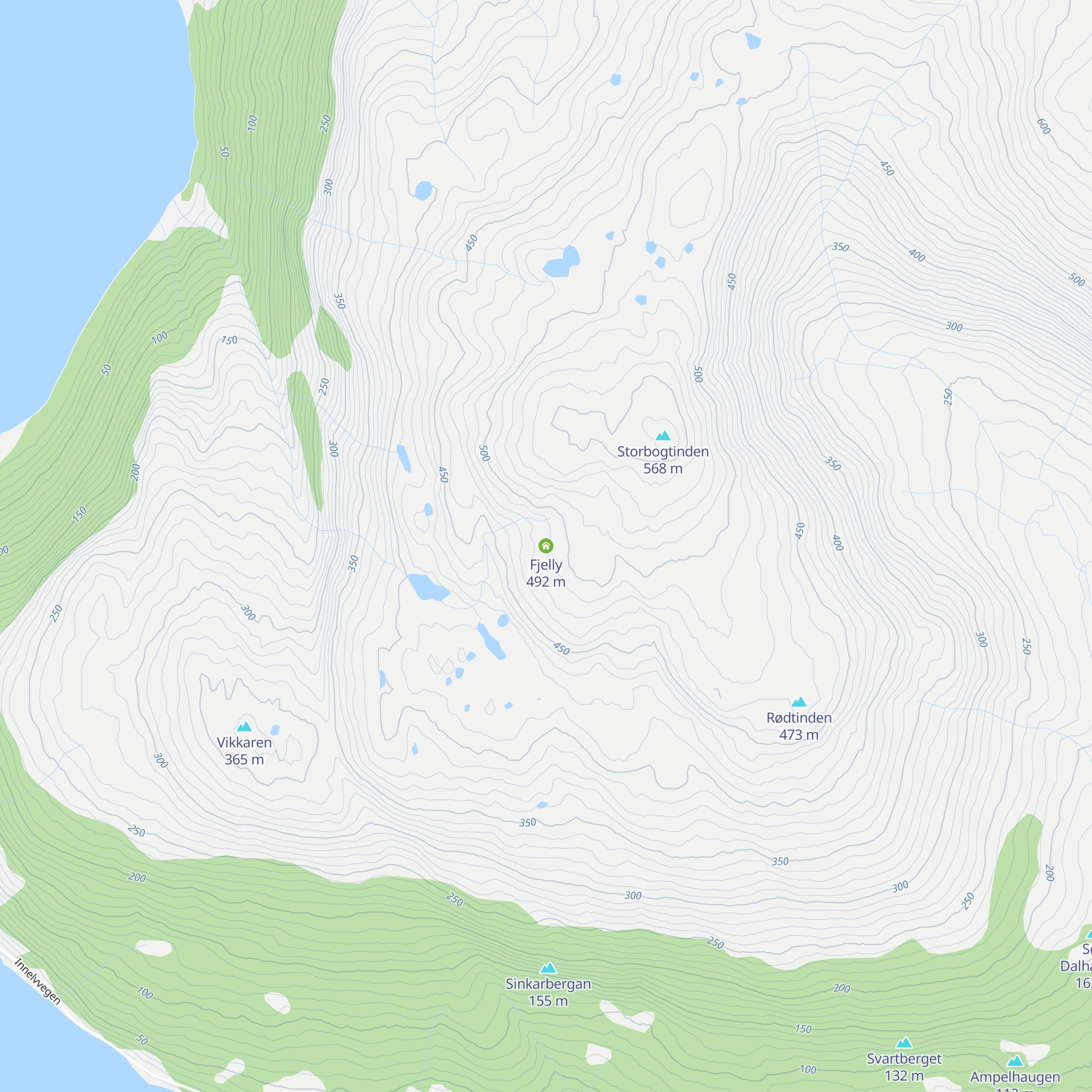 Fjelly map