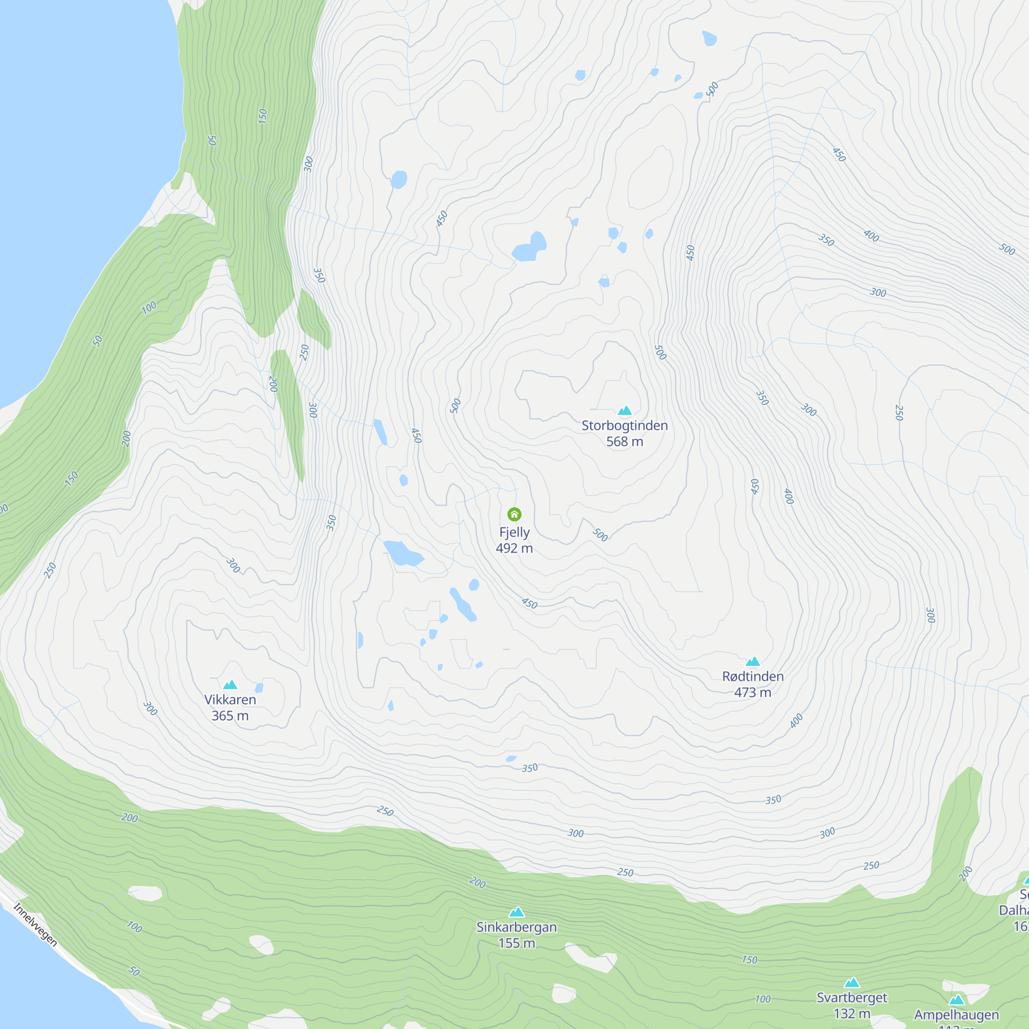 Fjelly map
