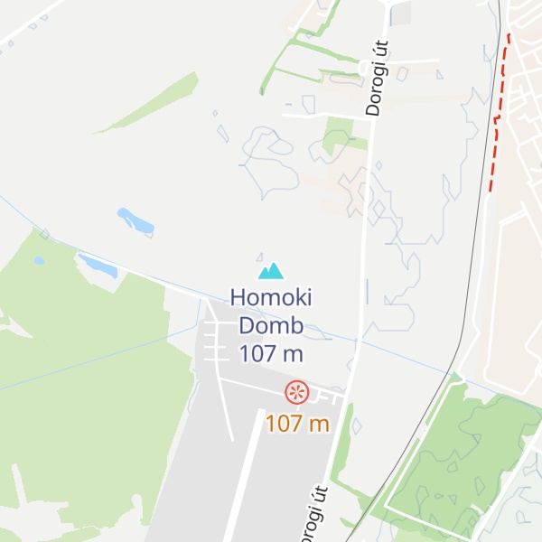 Map of Homoki Domb