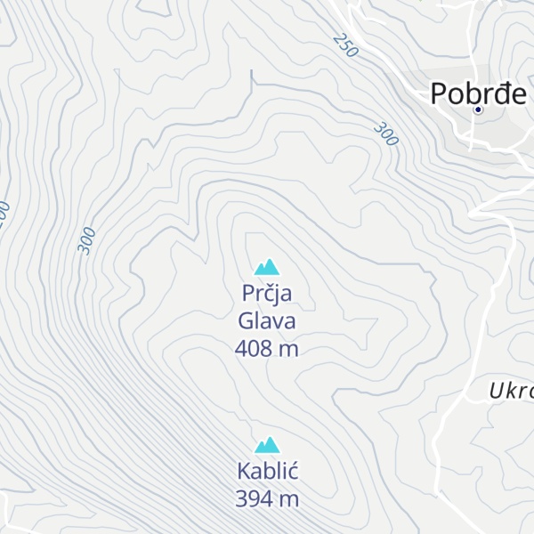 Map of Prčja Glava
