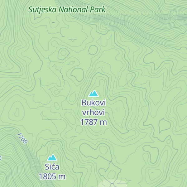 Map of Bukovi vrhovi