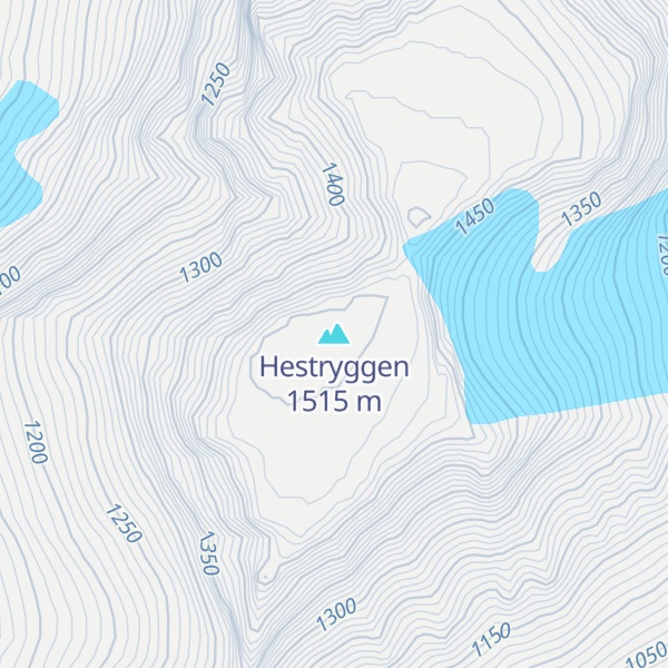 Map of Hestryggen