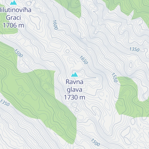 Map of Ravna glava