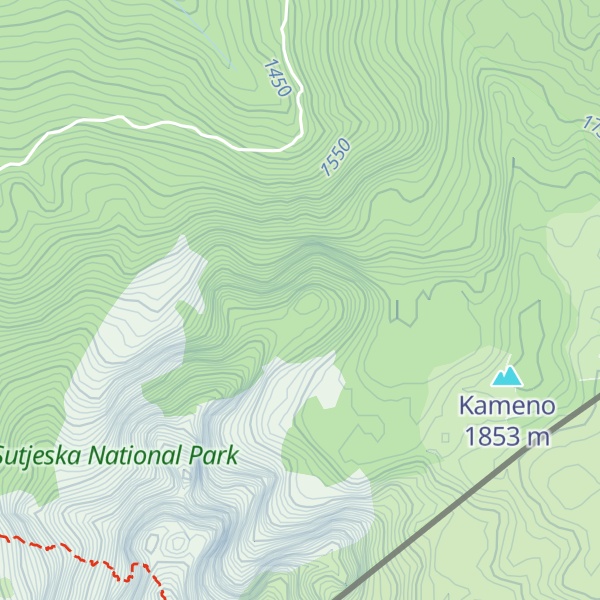 Map of Crvene Prljage