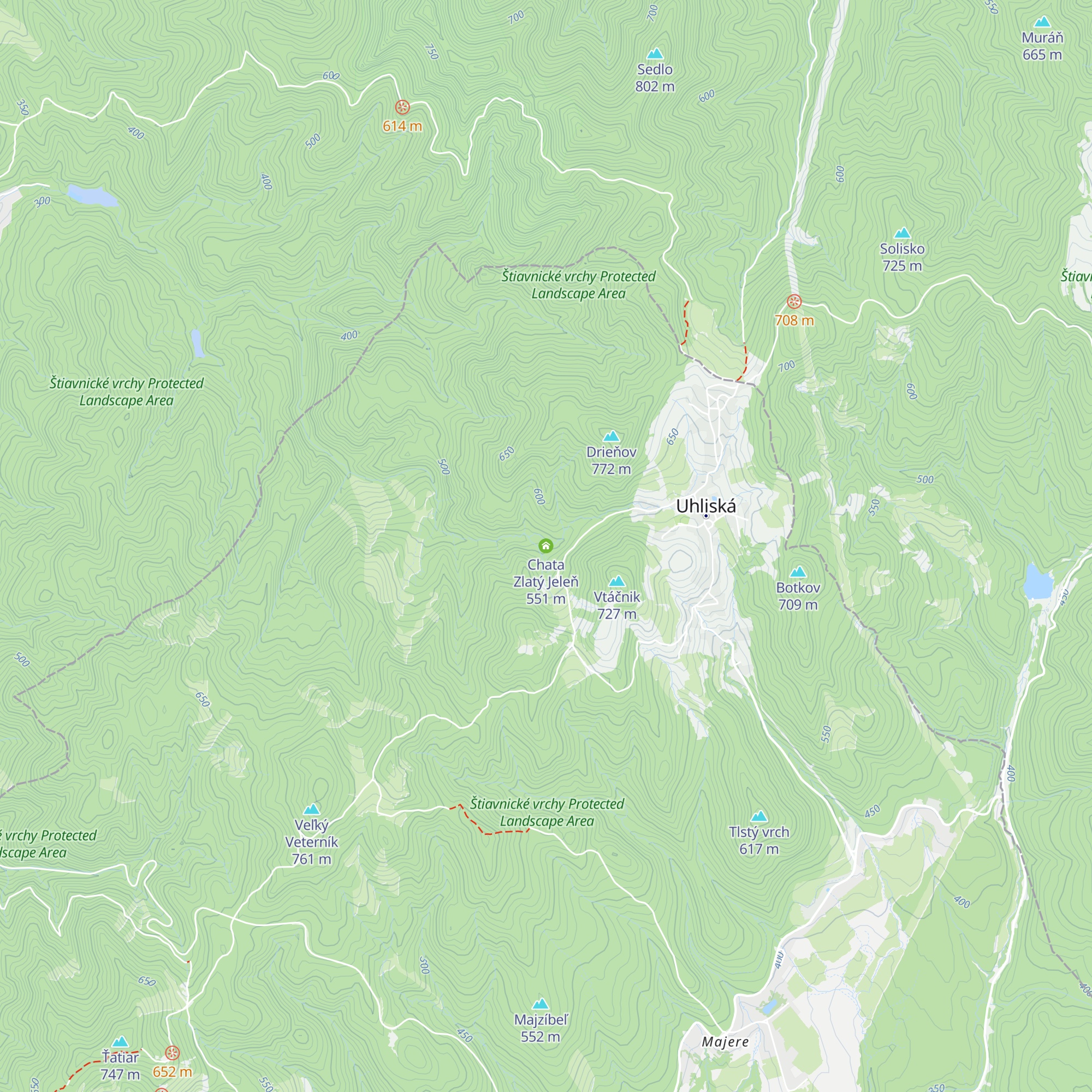 Chata Zlatý Jeleň map