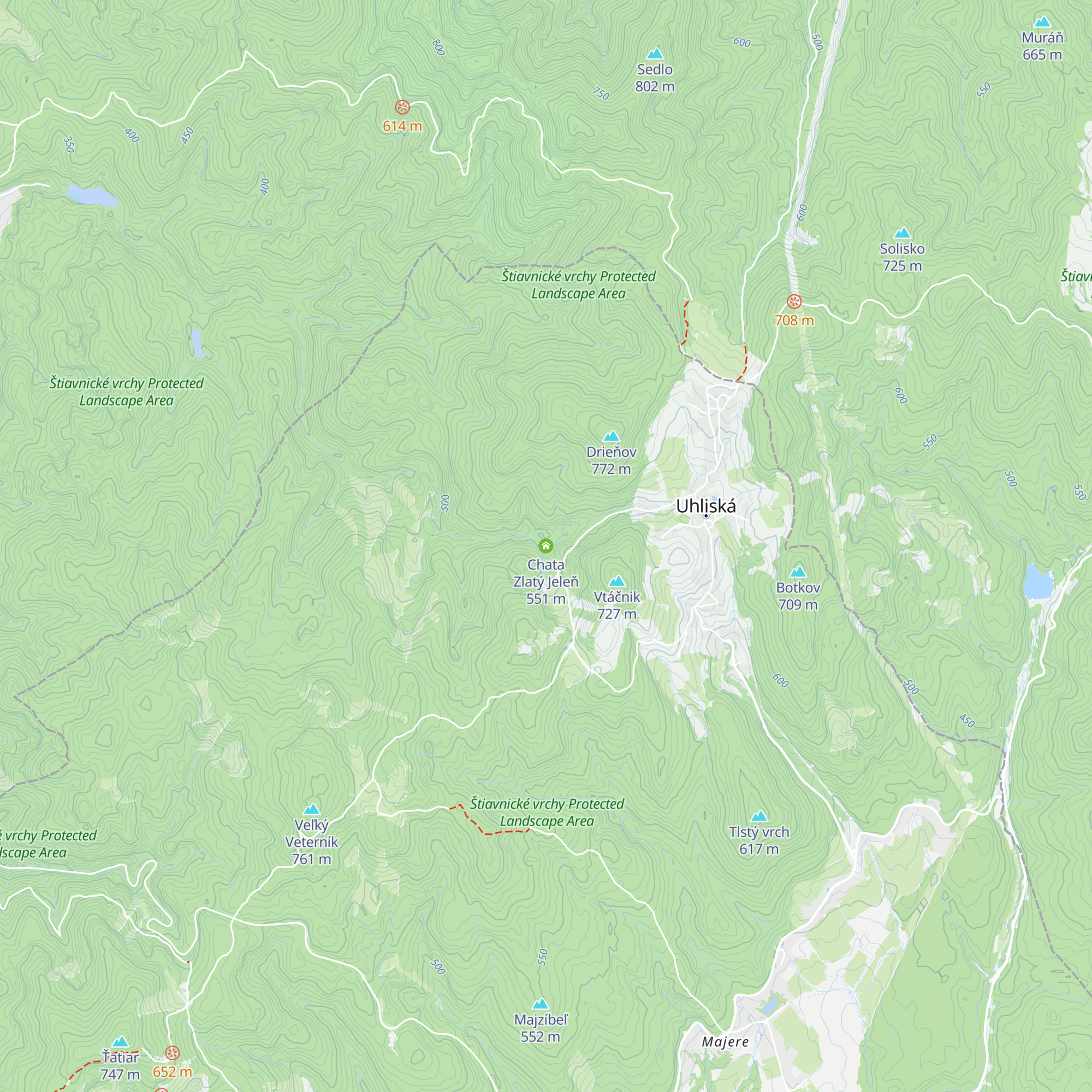 Chata Zlatý Jeleň map