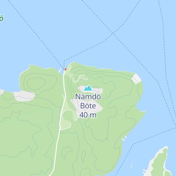 Map of Nämdö Böte