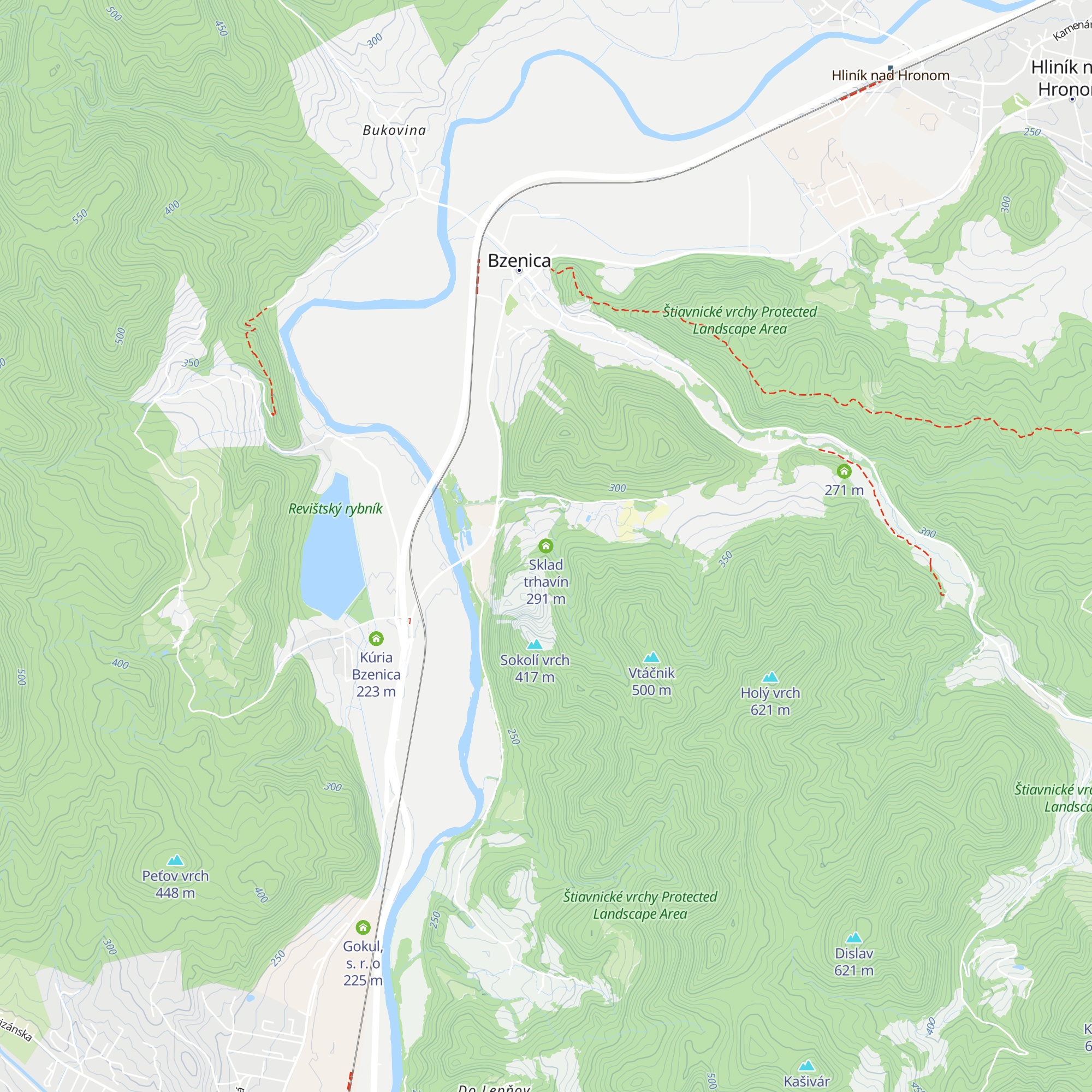 Sklad trhavín map