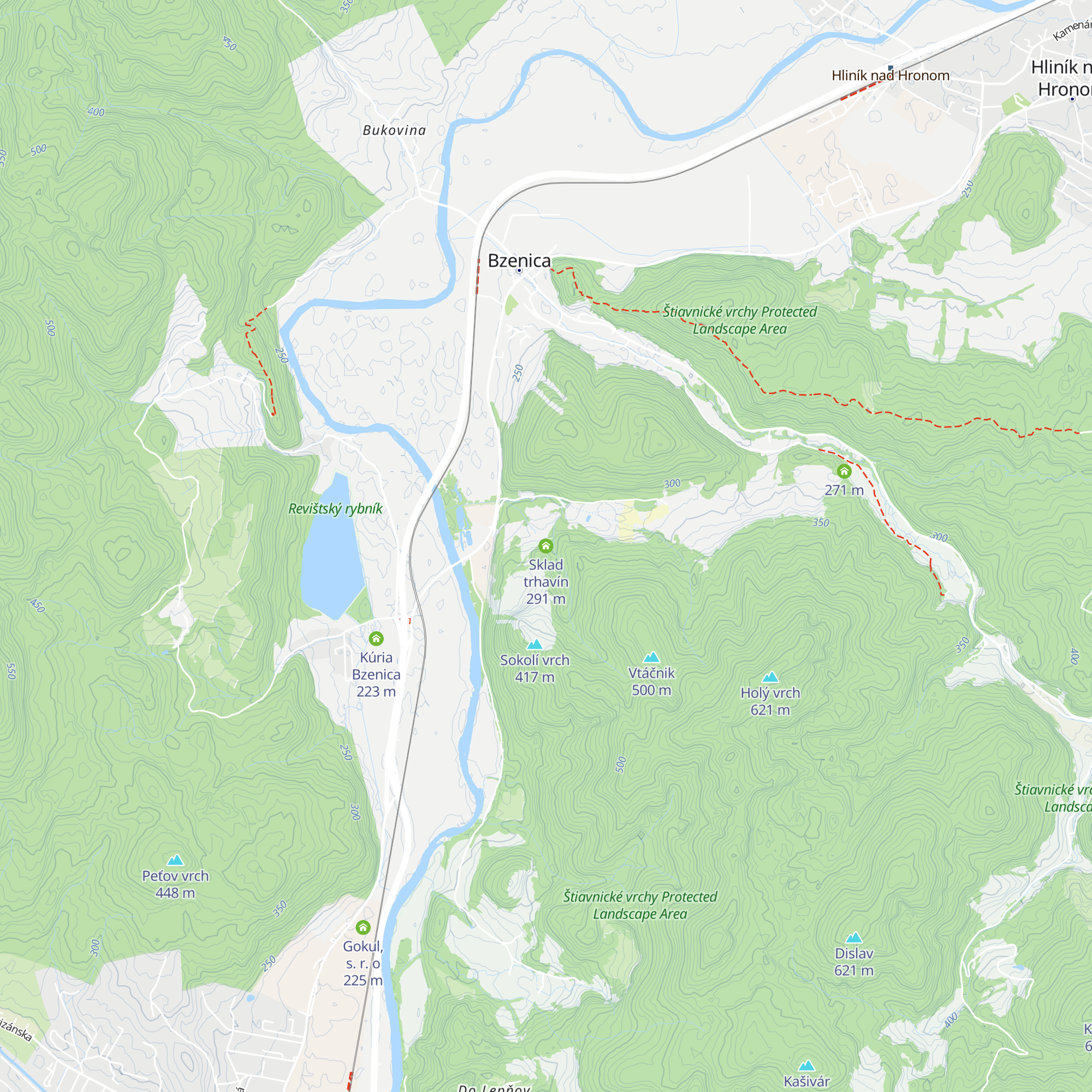 Sklad trhavín map