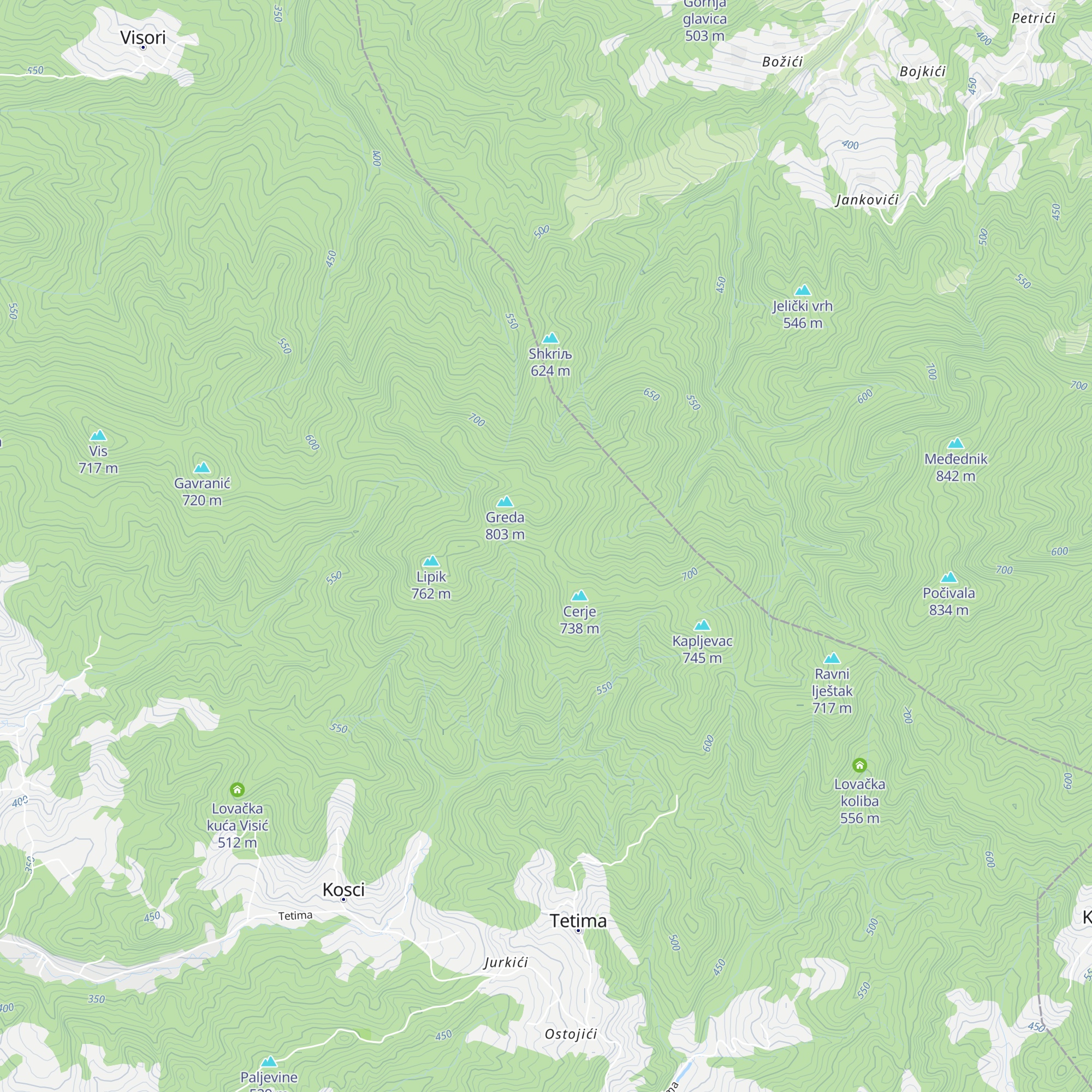 LK Trešnjik map